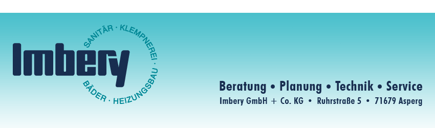 Imbery GmbH Asperg - Sanitär, Bäder, Heizungsbau, Klempnerei