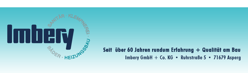 Imbery GmbH Asperg - Sanitär, Bäder, Heizungsbau, Klempnerei